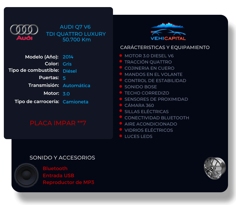 Audi Q7 V6 Tdi Quattro Luxury020224
